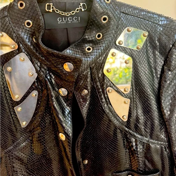 Gucci python leather jacket - Picture 2 of 3